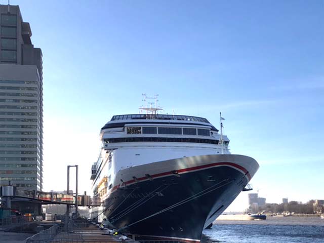 Boreallis aan de Cruise Terminal Rotterdam